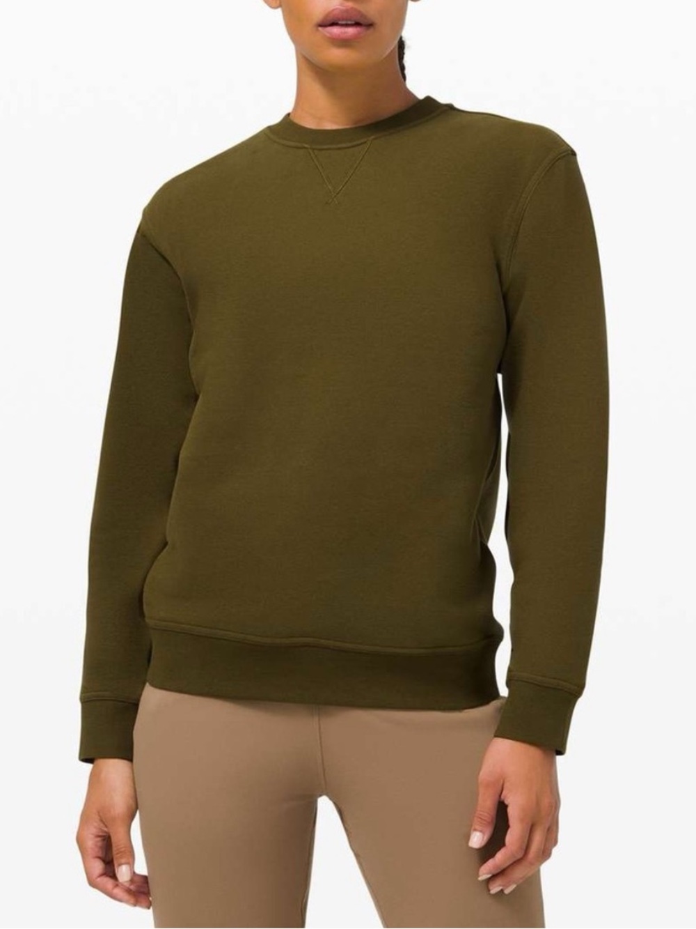 Lululemon all yours sweatshirt in moss green